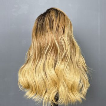 Ombre Golden Blonde Body Wave Wig 18 Inches - 13x6 HD Frontal Wig