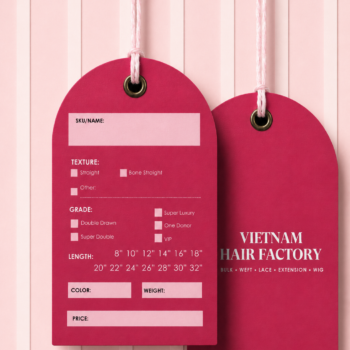 Custom Hair Hang Tags For Wigs & Hair Extensions | Unihairvn