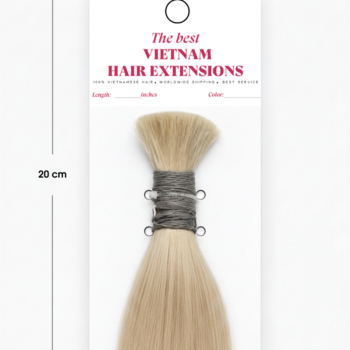 Alternative view of Custom Paper Hair Extension Sample Tag – Premium Hair Color Display Card | Unihairvn