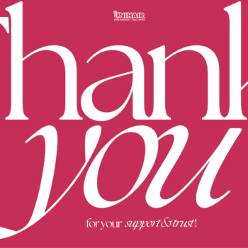 THANK YOU CARD UNIHAIR 1