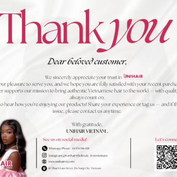 THANK YOU CARD UNIHAIR 2