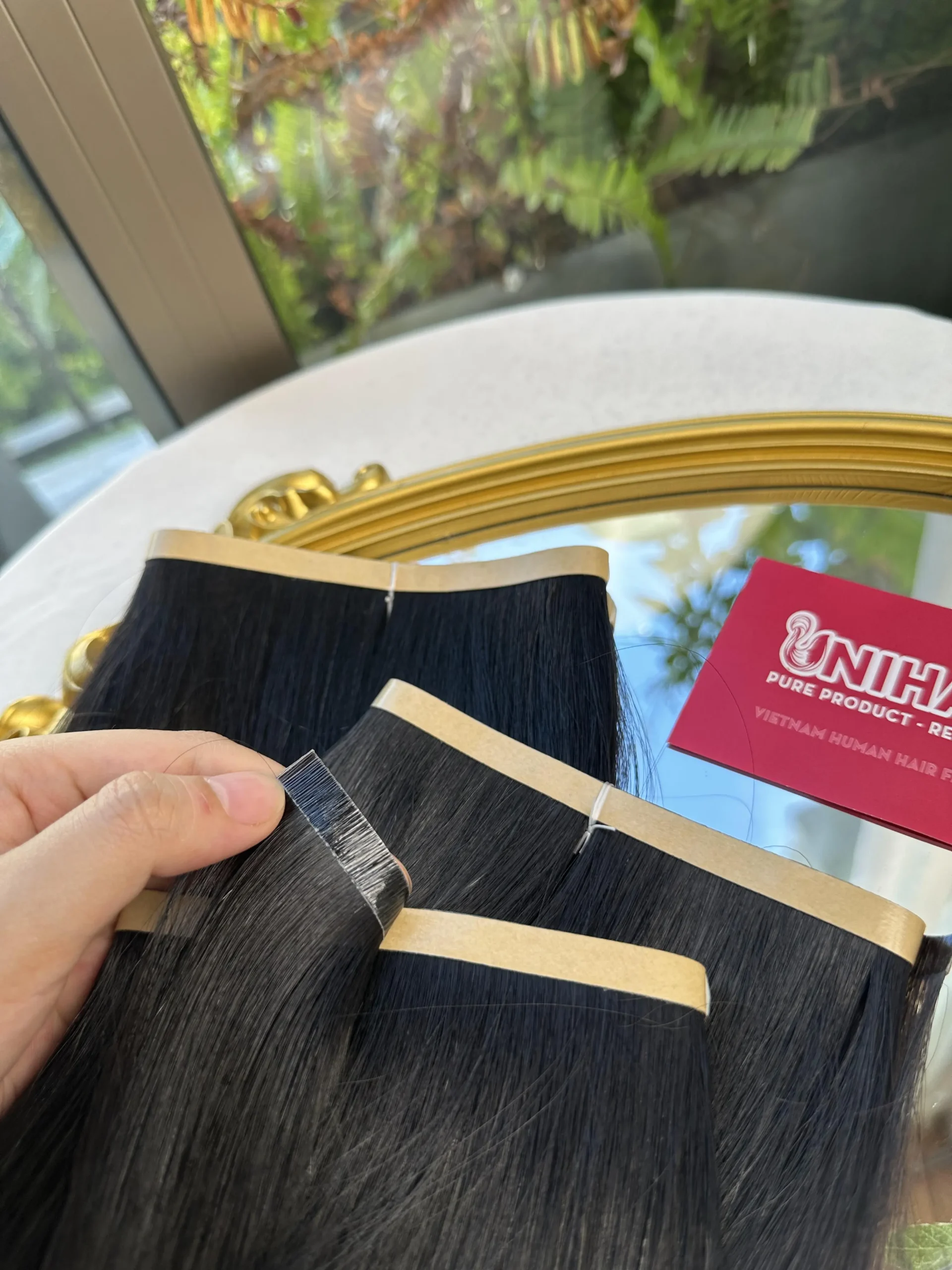 Tape-In Hair Extensions image 30 showing product gallery close-up by Unihairvn Vietnam hair factory Tape-In Hair Extensions image 30 showing product gallery close-up by Unihairvn Vietnam hair factory