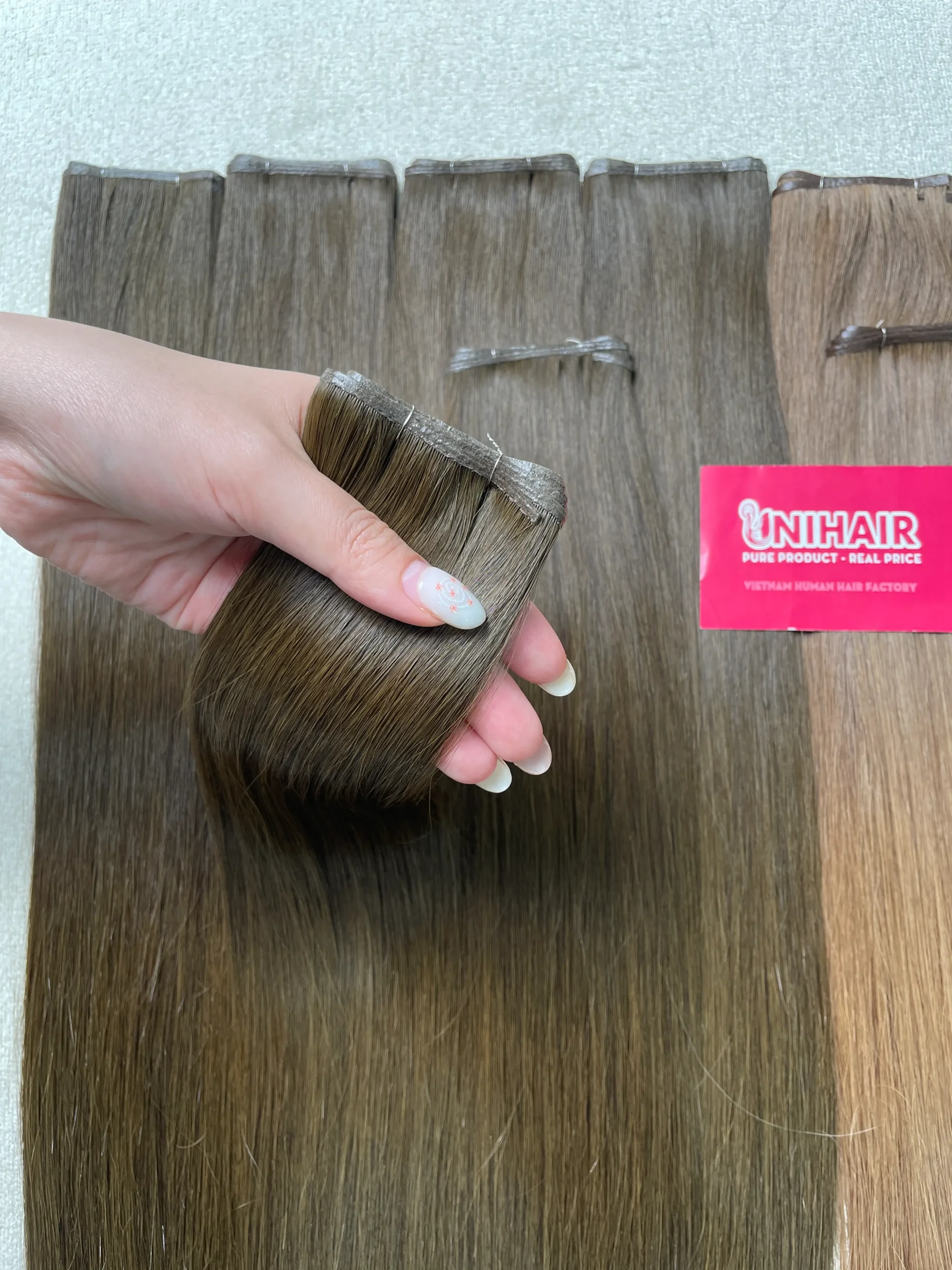Professional Genius Weft installation row planning with Vietnamese human hair Professional Genius Weft installation row planning with Vietnamese human hair