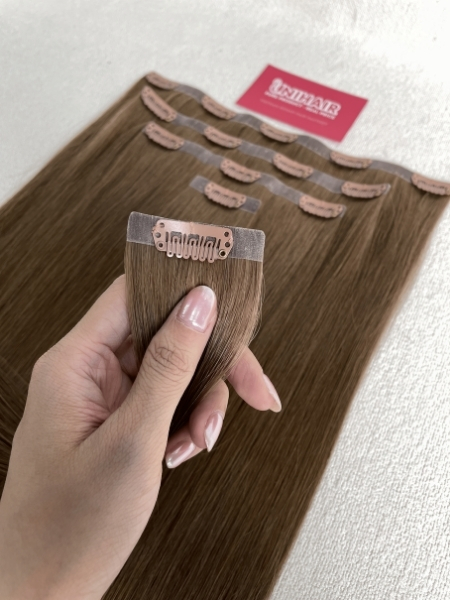 Clip-In Hair Extensions image 2 showing hero product visual by Unihairvn Vietnam hair factory